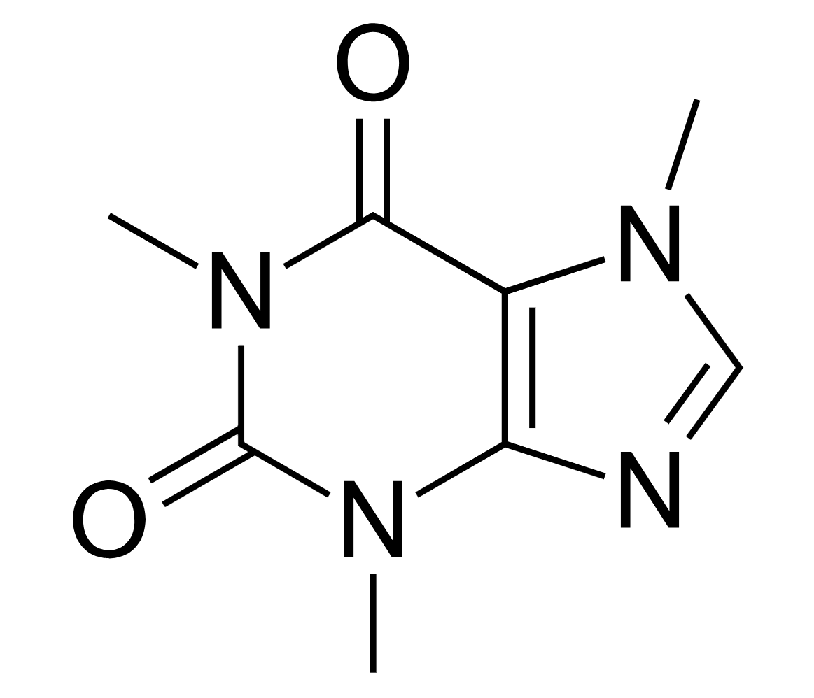 Caffeine molecular art