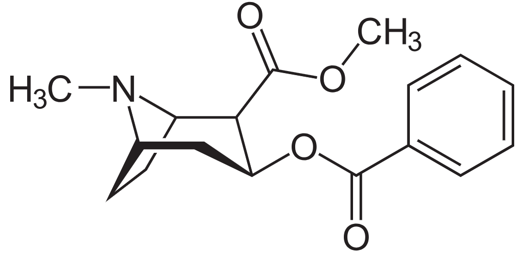 Cocaine molecular art