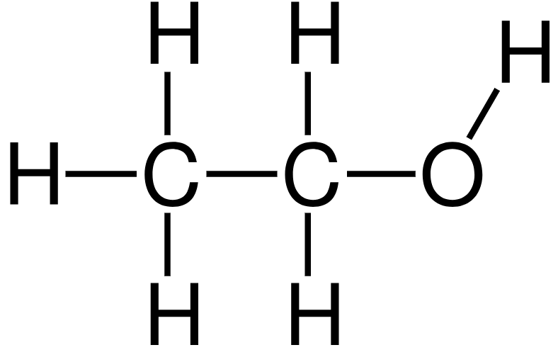 Alcohol molecular art